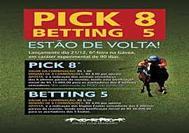 Pick 8 e o Betting 5 estão de volta!