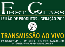 APPS: Hoje, logo após o último páreo do Cristal, Leilão First Class
