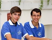 Bernardo Pinheiro e Filipe Queiroz, montando sem esquecer dos estudos