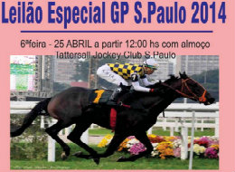 Ótimo Leilão Especial de Animais em Treinamento sexta-feira, 25 de abril, às 12 horas