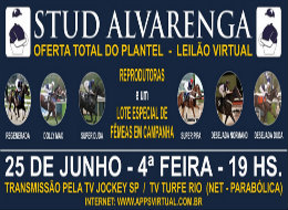 APPS: Catálogo do leilão de oferta total do plantel de reprodutoras do Stud Alvarega