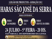 APPS: Hoje, à partir de 11h, apresentação dos produtos dos Haras São José da Serra e LLC