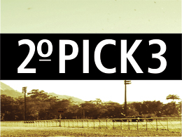 Segundo Pick 3 está de volta com novo formato