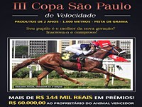 Confira a a relação de inscritos para a III Copa São Paulo de Velocidade