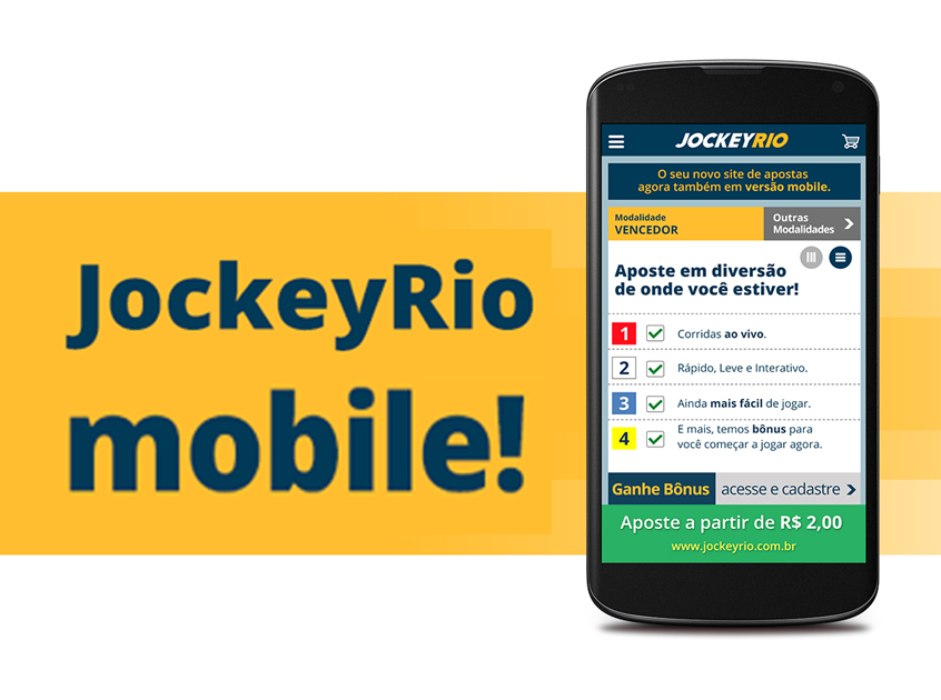O Jockey Rio ganha versão mobile!