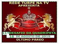 Sorteados para o 11º Desafio da Quadrifeta – Rede Turfe na TV