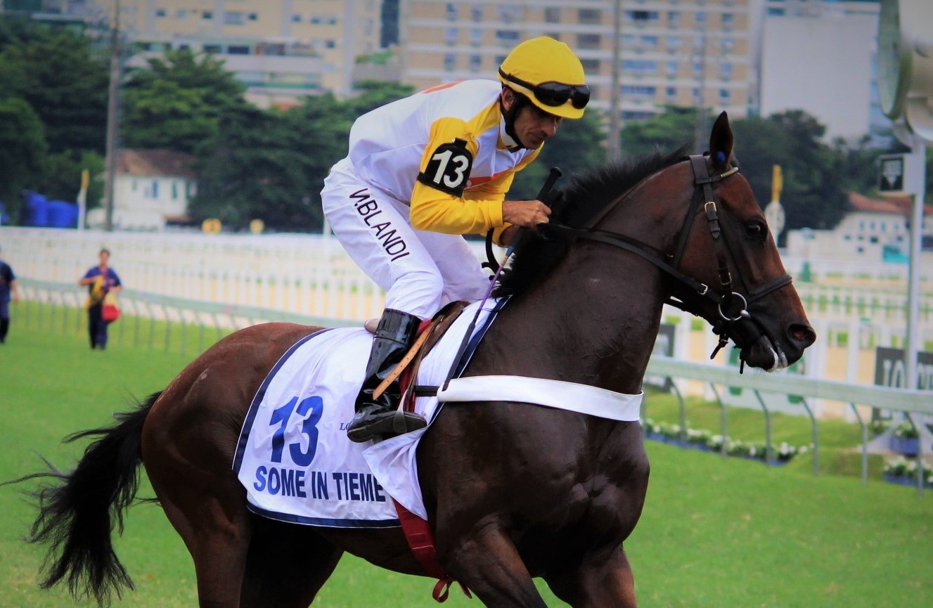 Proprietário de Some In Tieme celebra confirmação de vitória no Longines Grande Prêmio Latinoamericano (GI)