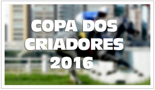Neste sábado, dia 6 de agosto – Copa dos Criadores 2016 –  Cidade Jardim