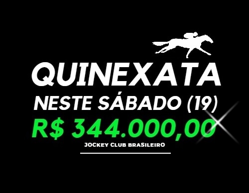 QUINEXATA Bonificação de R$ 344 mil – SUPER BETTING R$ 15 mil neste SÁBADO (19)
