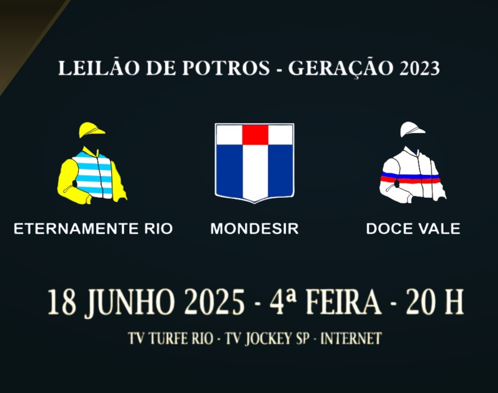 Hoje, às 20h, Leilão do Doce Vale, Eternamente Rio e Mondesir