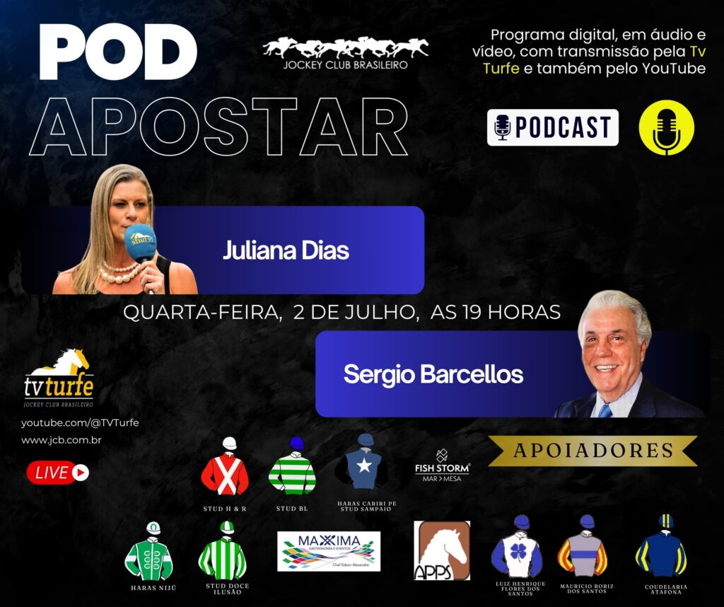 Sergio Barcellos é o convidado do podApostar na quarta-feira (02/07)