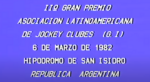 GP Latinoamericano e sua história – Duplex – 1982 – San Isidro – Argentina