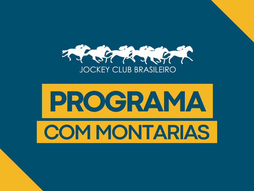Programa com montarias para os dias 22 e 23 de JUNHO de 2026