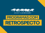 Programas com retrospectos completos para as corridas de 31/05, 01 e 02/06/2026 na Gávea