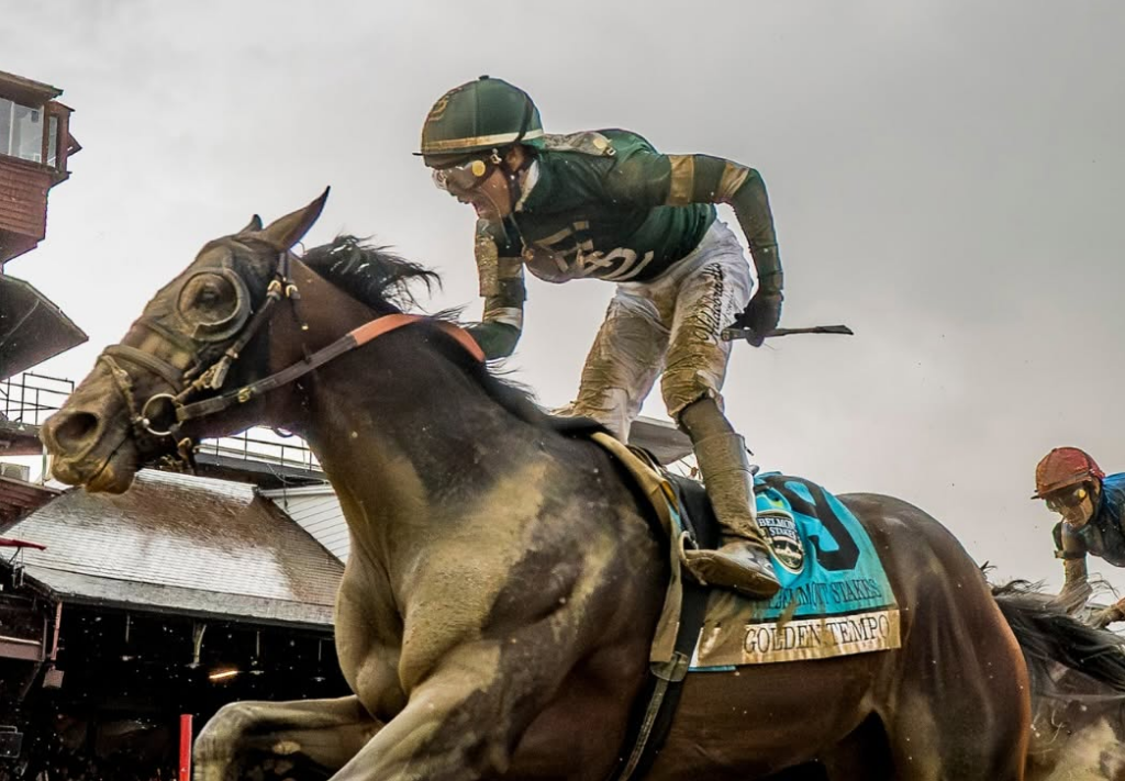 Atropelada poderosa de Golden Tempo no Belmont Stakes (G1)